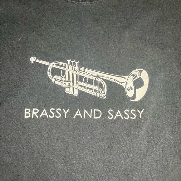 Sassy And Brassy Trumpet Band Music Graphic Shirt Kidcore Unisex Adults M - Picture 2 of 7